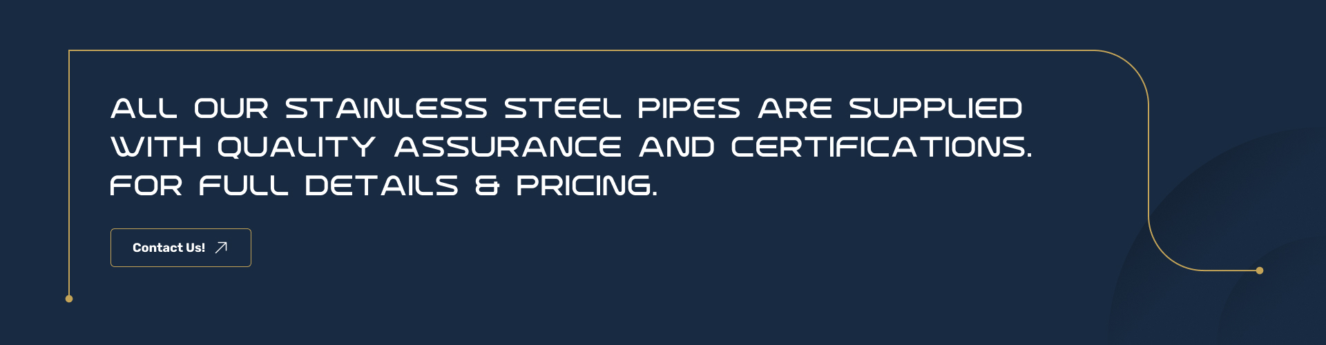 Stainless Steel Pipes Types Grades Benefits Uses cta