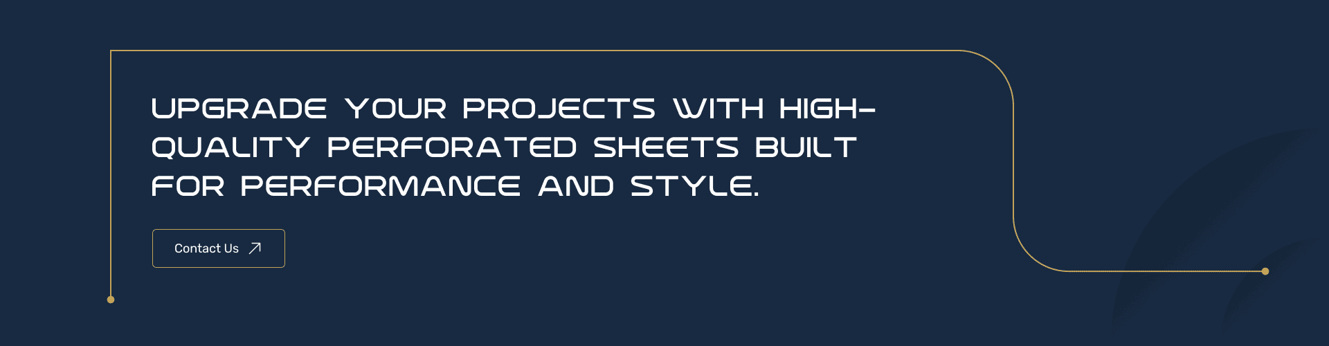 perforated sheets cta