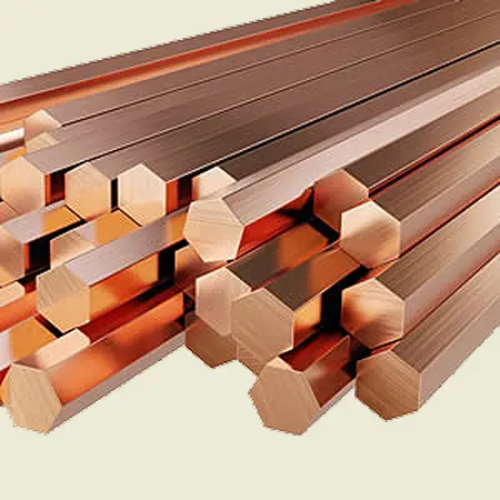 non ferrous metal copper hex bar